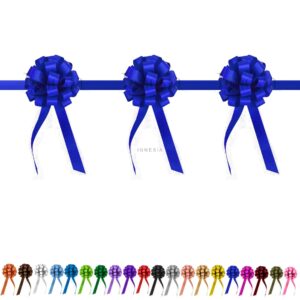 Pita Peresmian 3 Pompom Biru Bahan Pita Polypropilene / Pita Jepang