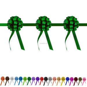 Pita Peresmian 3 Pompom Hijau Bahan Pita Polypropilene / Pita Jepang
