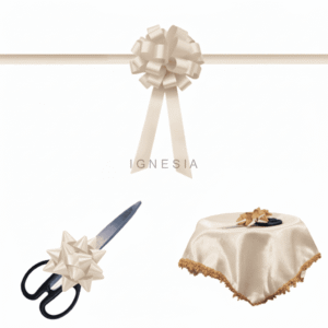 Pita Peresmian Set Lengkap Nampan & Gunting Hias