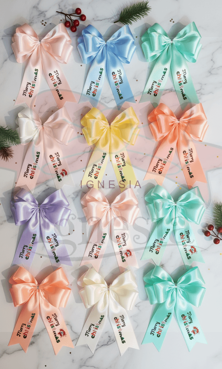 Pita Kado Ulang Tahun Cetak Ucapan Bahan Satin Premium Jadi - Gambar 12