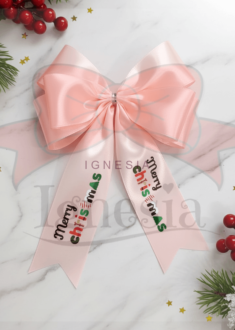 Pita Parsel Natal Jadi Cetak Tulisan Merry Christmas Siap Pakai